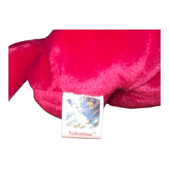 Ty Beanie Baby Valentina 1998 Bear Plush With Heart Embroidered Chest & Tags - Picture 8 of 9